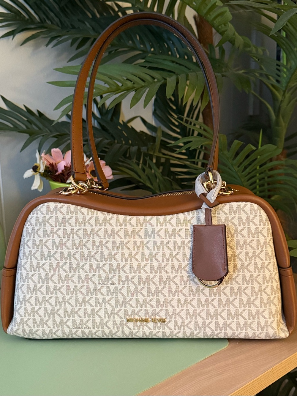 Michael Kors Cecily Medium Signature Logo Shoulder Bag